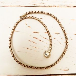 Pandora double wrap leather bracelet